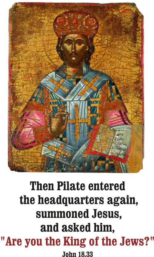 Year B After Pentecost Reign of Christ (Proper 29)
