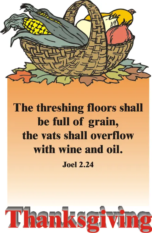 Year B After Pentecost Thanksgiving Day (USA)