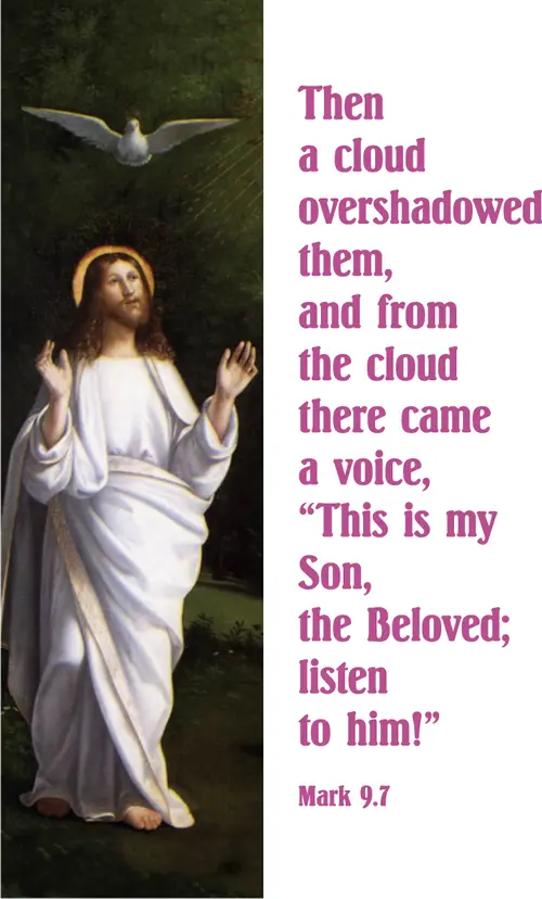 Year B Epiphany Transfiguration Sunday