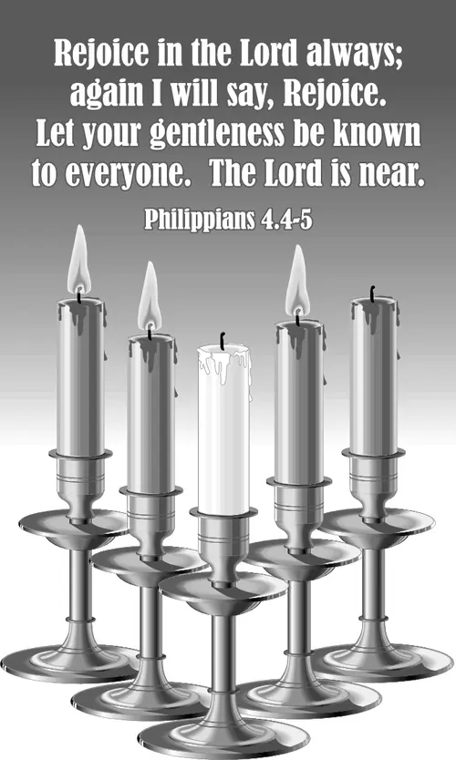 Year C Advent Third Sunday (grayscale)
