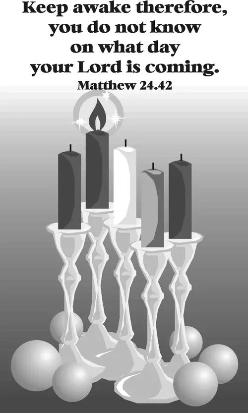 Year A Advent First Sunday (grayscale)