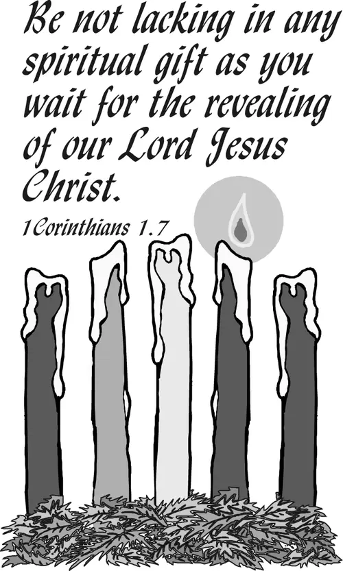Year B Advent First Sunday (grayscale)
