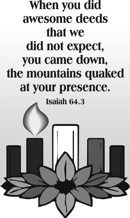 Year B Advent First Sunday (grayscale)