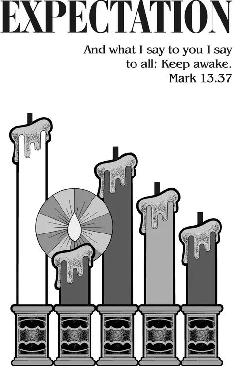 Year B Advent First Sunday (grayscale)
