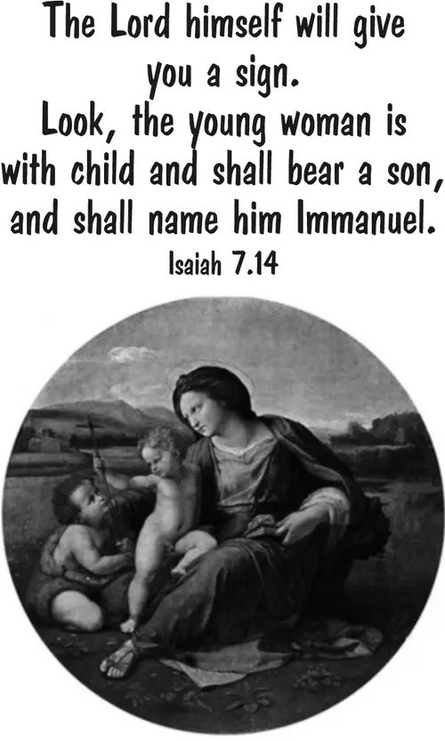 Year A Advent Fourth Sunday (grayscale)