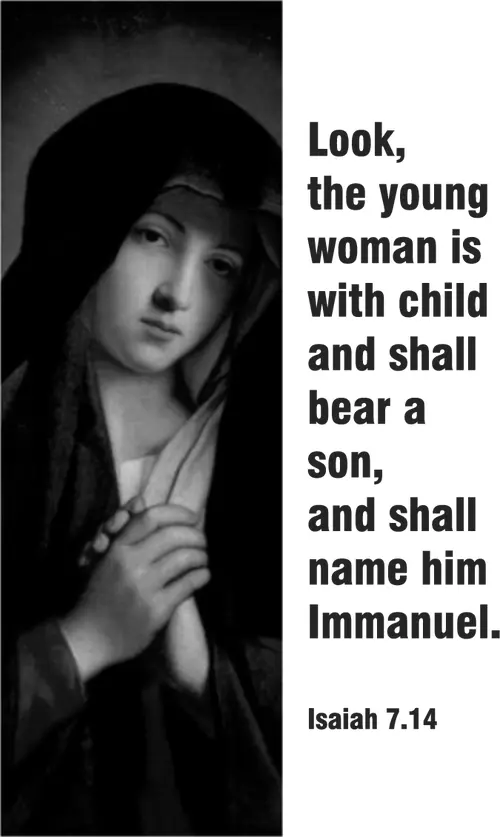 Year A Advent Fourth Sunday (grayscale)