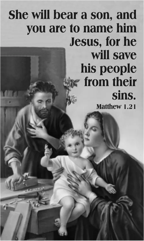 Year A Advent Fourth Sunday (grayscale)
