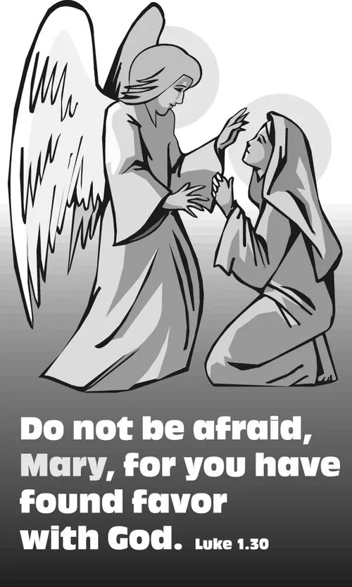Year B Advent Fourth Sunday (grayscale)