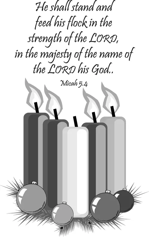 Year C Advent Fourth Sunday (grayscale)