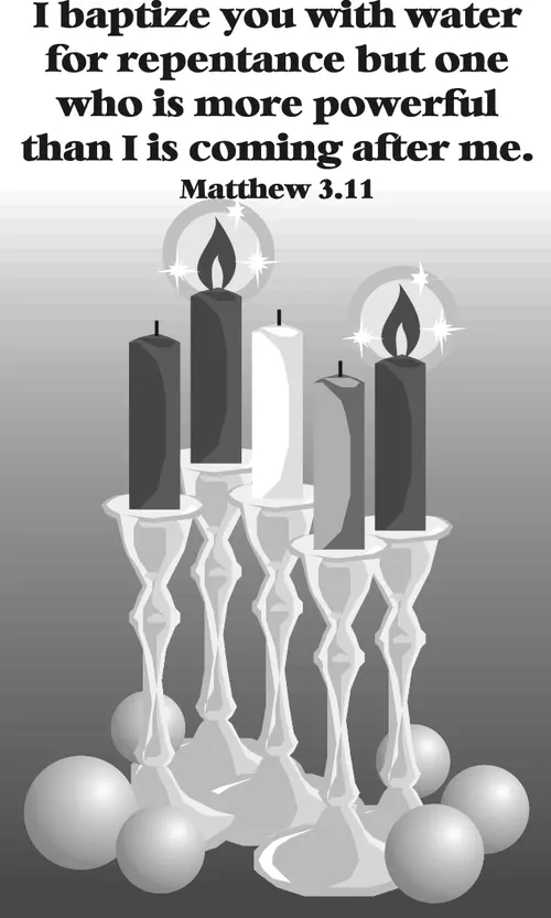 Year A Advent Second Sunday (grayscale)