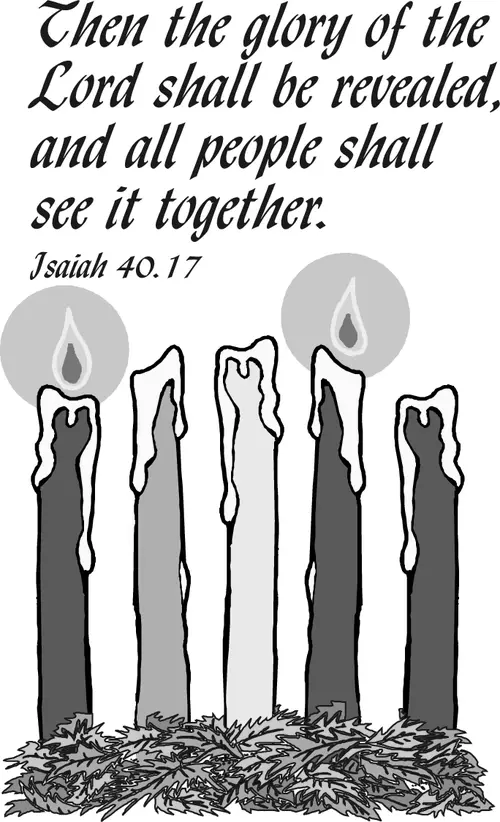 Year B Advent Second Sunday (grayscale)