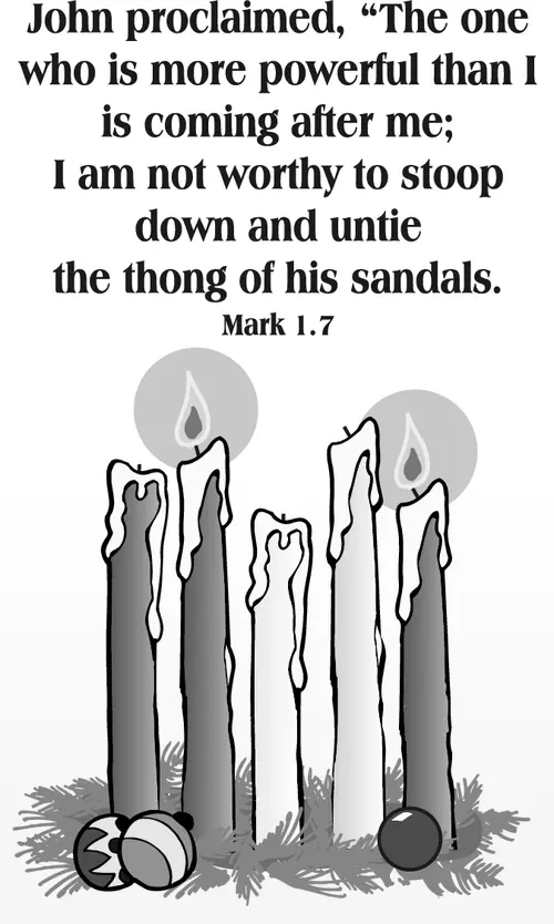 Year B Advent Second Sunday (grayscale)