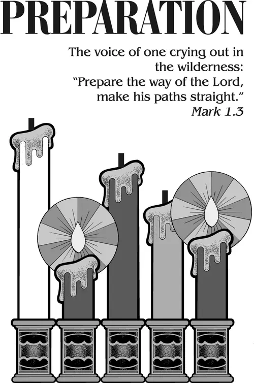 Year B Advent Second Sunday (grayscale)