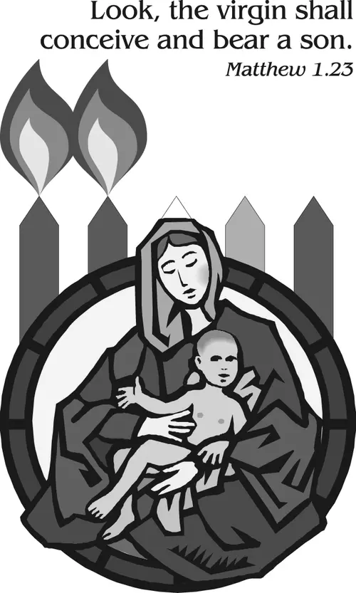 Year A Advent Second Sunday (grayscale)
