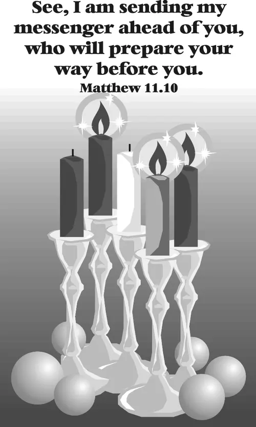 Year A Advent Third Sunday (grayscale)