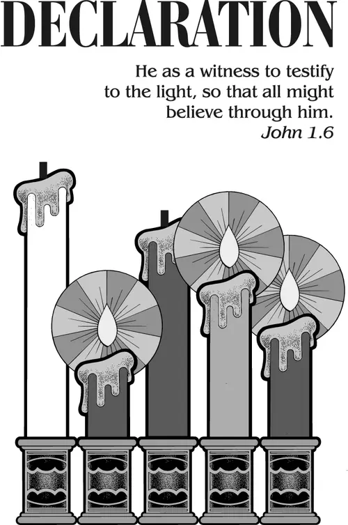 Year B Advent Third Sunday (grayscale)