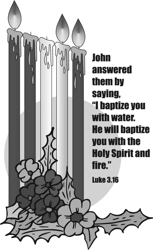 Year C Advent Third Sunday (grayscale)