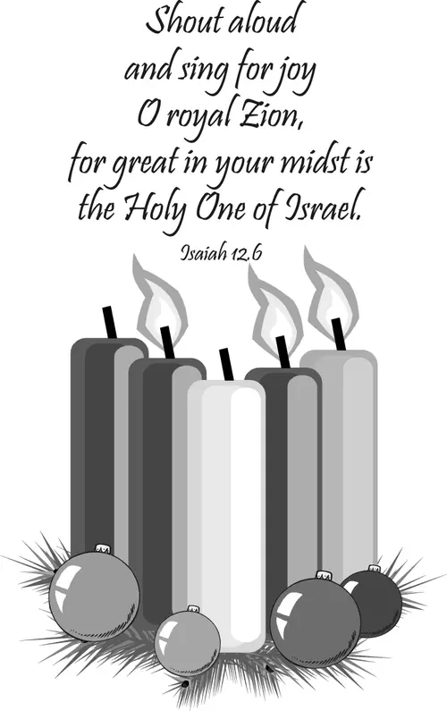 Year C Advent Third Sunday (grayscale)