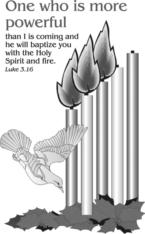 Year C Advent Third Sunday (grayscale)