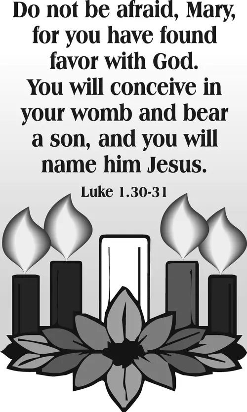 Year B Advent Fourth Sunday (grayscale)