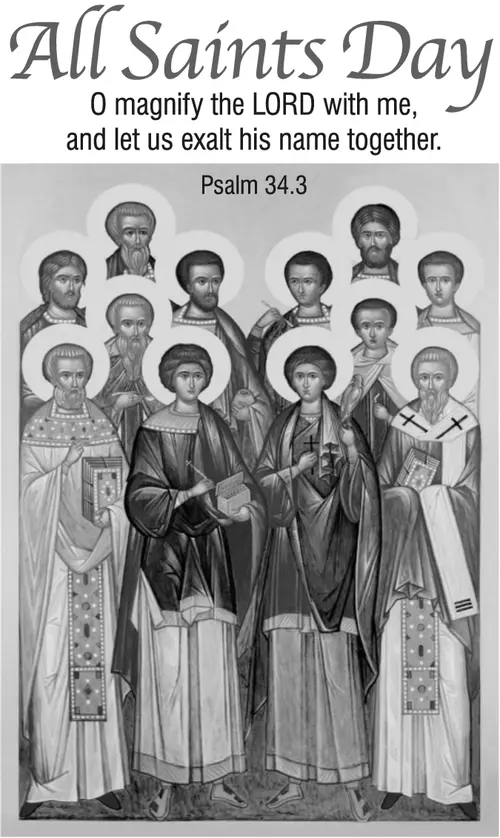 Year A After Pentecost All Saints Day (grayscale)
