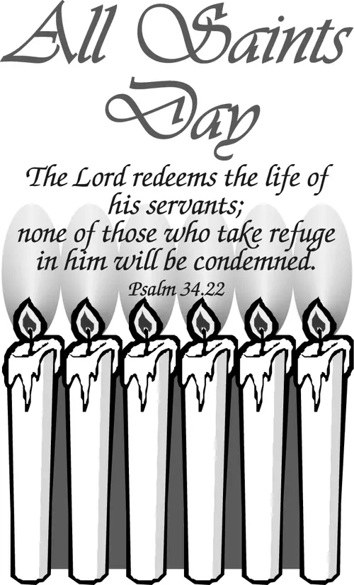 Year A After Pentecost All Saints Day (grayscale)