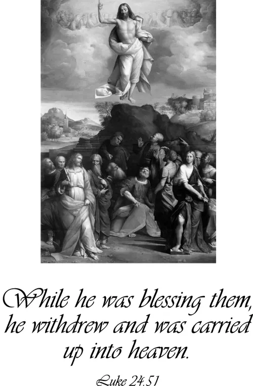 Year B Easter Ascension Day (grayscale)