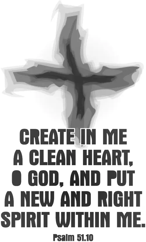 Year A Lent Ash Wednesday (grayscale)