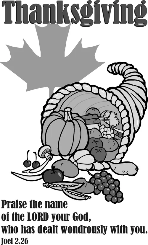 Year B After Pentecost Thanksgiving Day (USA) (grayscale)