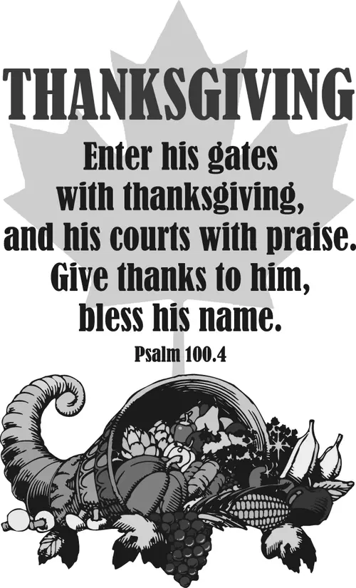 Year C After Pentecost Thanksgiving Day (USA) (grayscale)