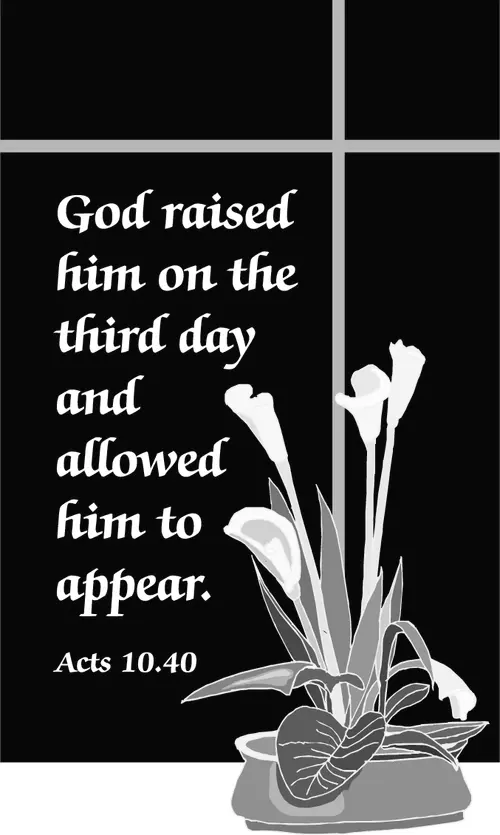 Year A Easter Easter Sunday (grayscale)