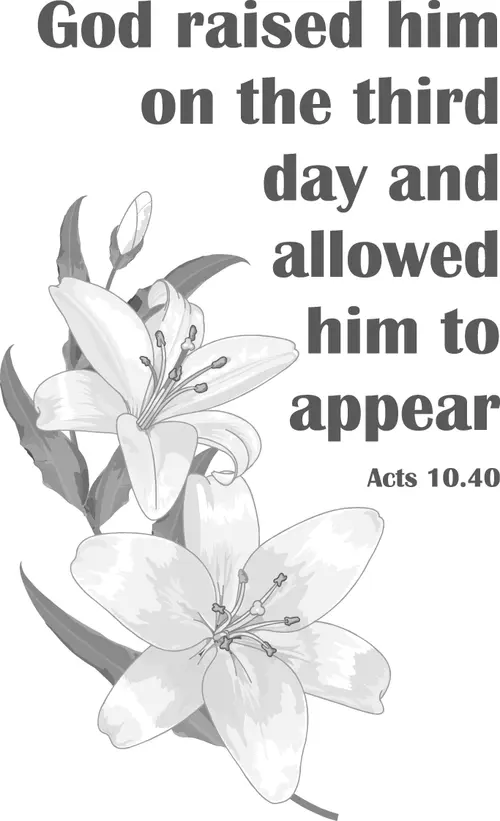 Year A Easter Easter Sunday (grayscale)
