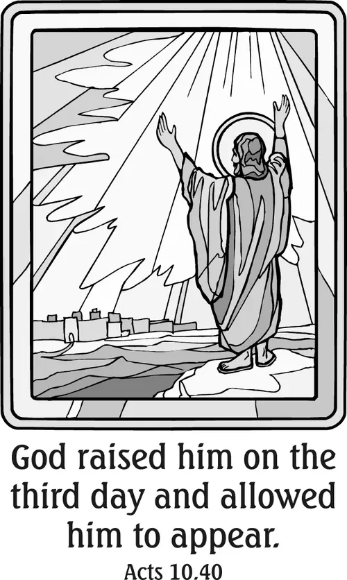 Year A Easter Easter Sunday (grayscale)