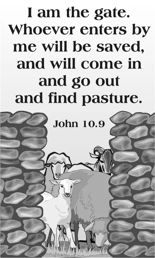 Year A Easter Fourth Sunday (grayscale)