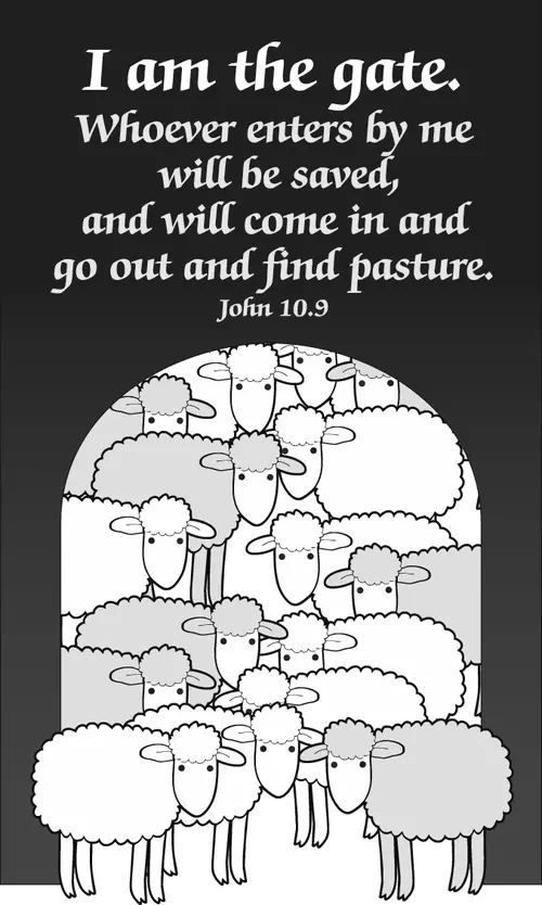 Year A Easter Fourth Sunday (grayscale)