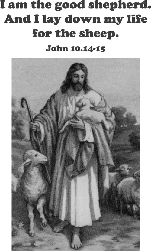 Year B Easter Fourth Sunday (grayscale)