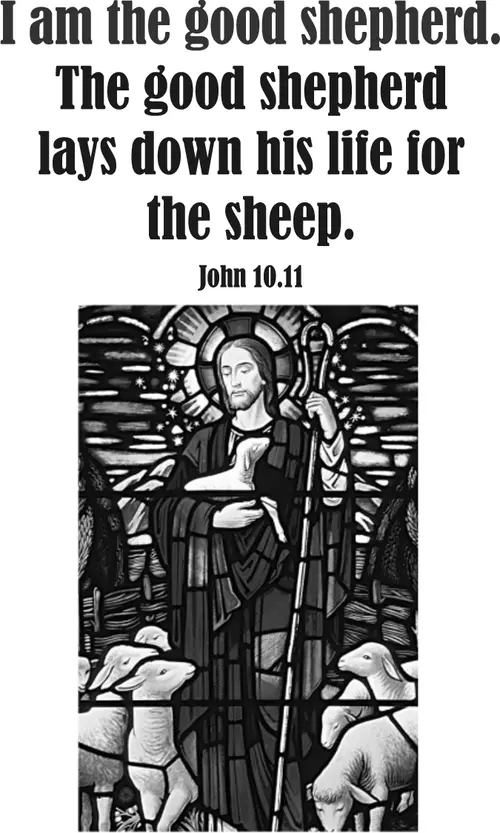 Year B Easter Fourth Sunday (grayscale)