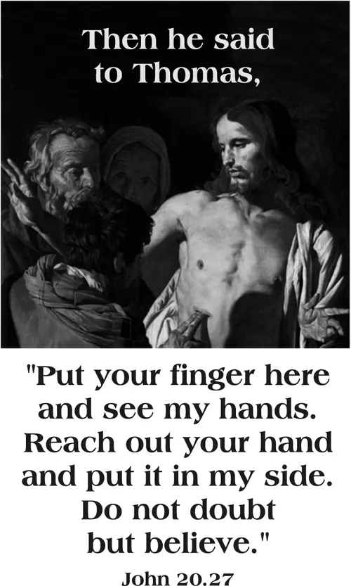 Year A Easter Second Sunday (grayscale)