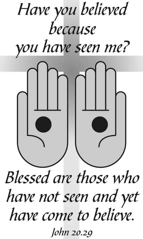 Year A Easter Second Sunday (grayscale)