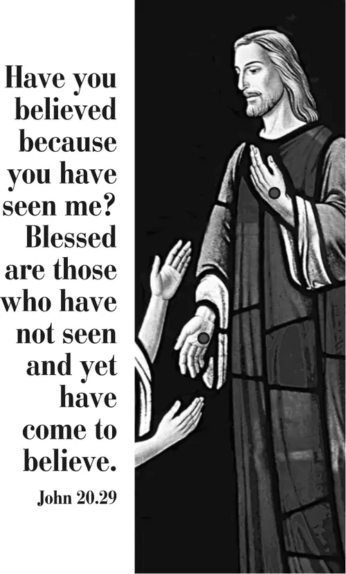 Year B Easter Second Sunday (grayscale)