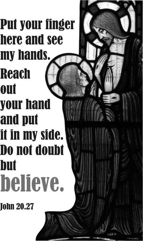 Year B Easter Second Sunday (grayscale)