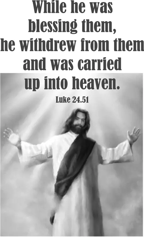 Year A Easter Ascension Sunday (grayscale)
