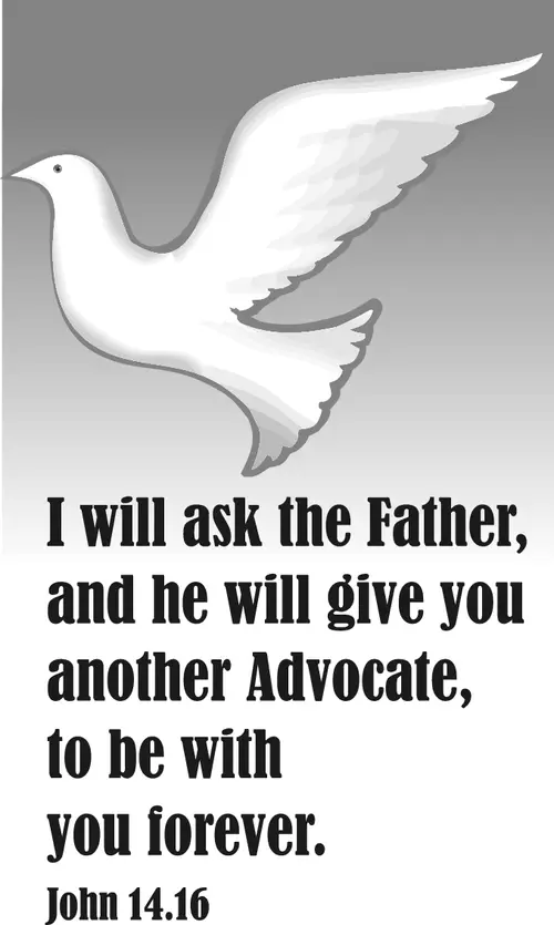 Year A Easter Sixth Sunday (grayscale)