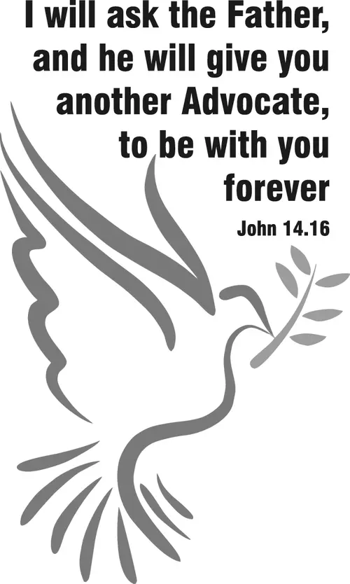 Year A Easter Sixth Sunday (grayscale)
