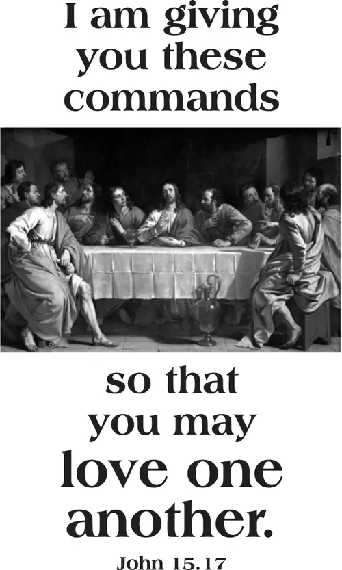 Year B Easter Sixth Sunday (grayscale)