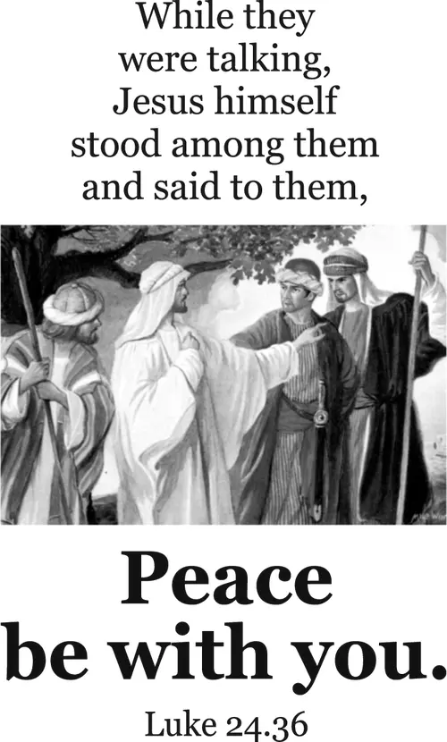 Year B Easter Third Sunday (grayscale)