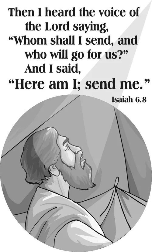 Year C Epiphany Fifth Sunday (grayscale)