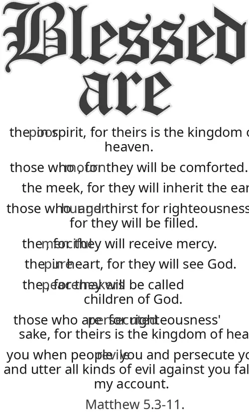 Year A Epiphany Fourth Sunday (grayscale)