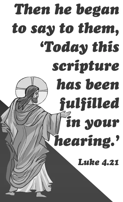 Year C Epiphany Fourth Sunday (grayscale)