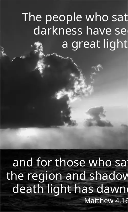 Year A Epiphany Third Sunday (grayscale)